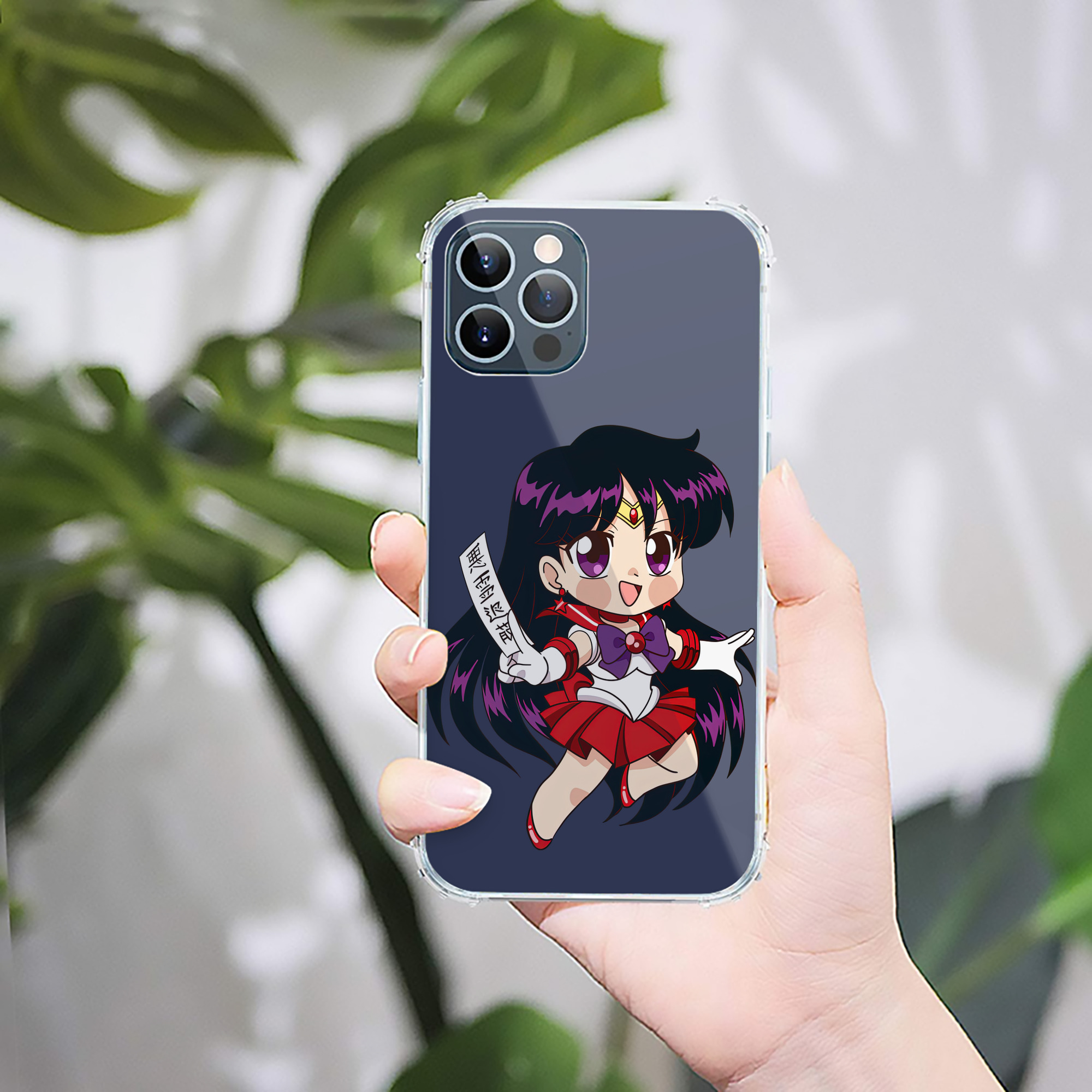 （画像用） 美少女戦士セーラームーン 火野レイ ひの レイ Sailor Moon Hino Rei （セーラーマーズ,Sailor Mars） 【iPhone 12シリーズ対応】透明スマホケース（クリアソフトケース）